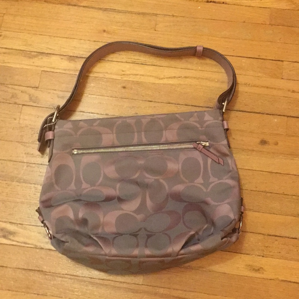 Purple Coach purse